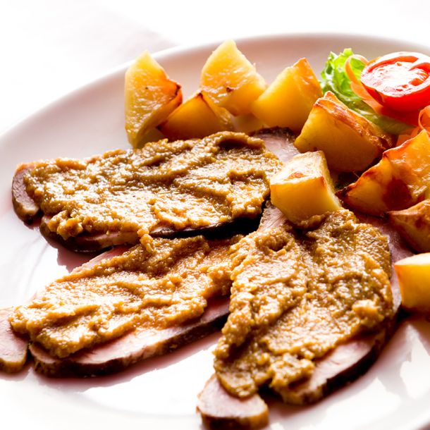 Antipasto del Ristorante Lou Tchappe a Lillaz, frazione di Cogne