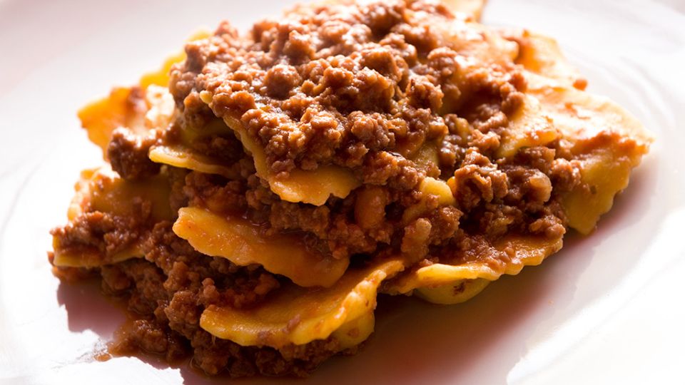 Gnocchi al ragù di cinghiale del Antipasto del Ristorante Lou Tchappe a Lillaz, frazione di Cogne